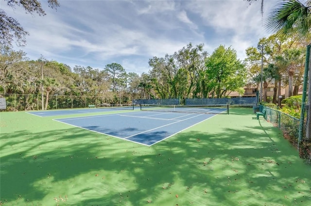 view of sport court