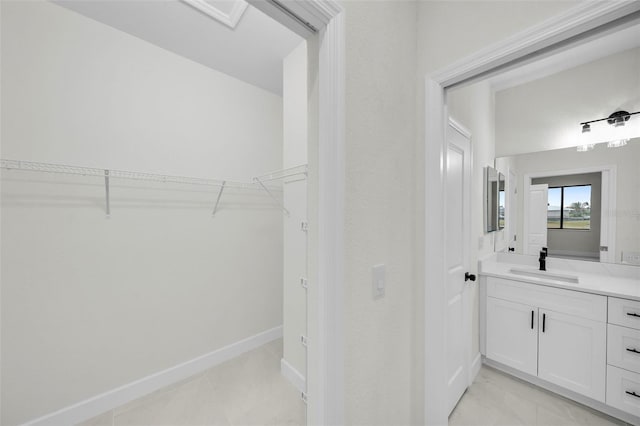 bathroom featuring vanity