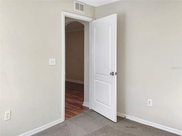 view of carpeted empty room