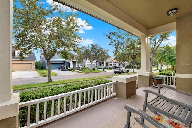 balcony with a porch