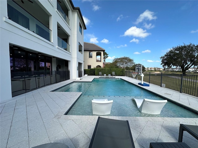 view of pool with a patio