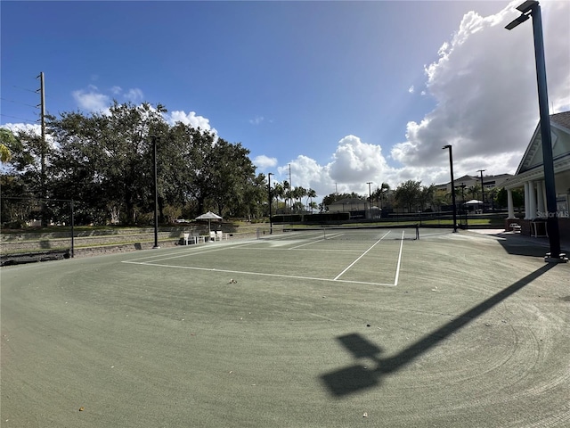 view of sport court