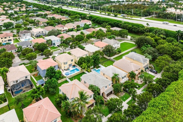 birds eye view of property