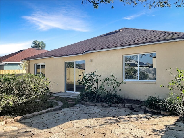 back of house featuring a patio