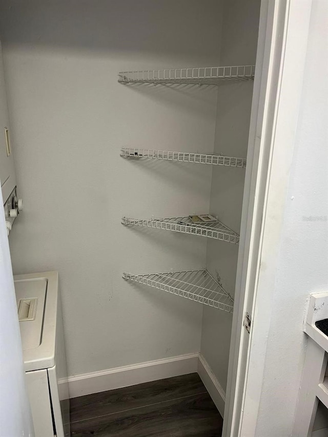 closet featuring washer / dryer