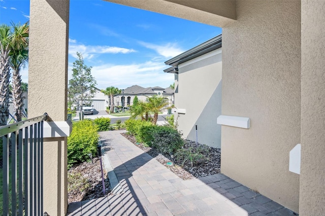 view of patio / terrace featuring a residential view