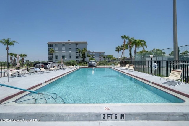 view of pool with a patio area