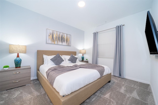 bedroom with carpet floors