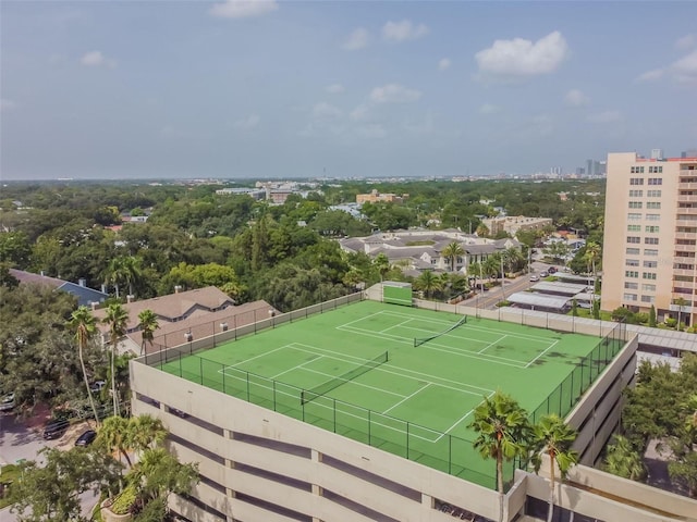 view of tennis court