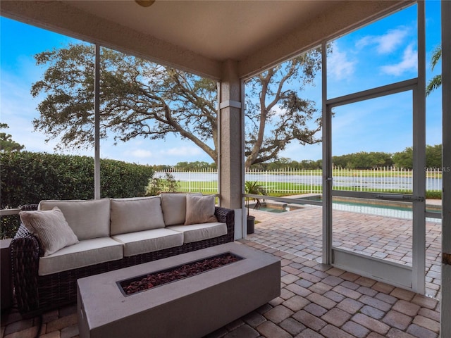 view of sunroom / solarium