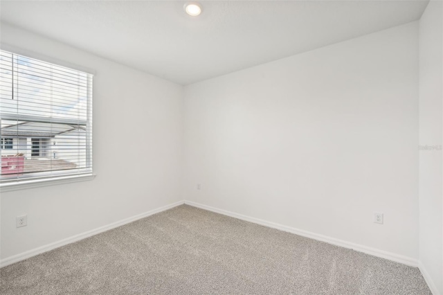 spare room featuring carpet flooring