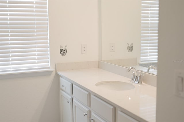 bathroom featuring vanity