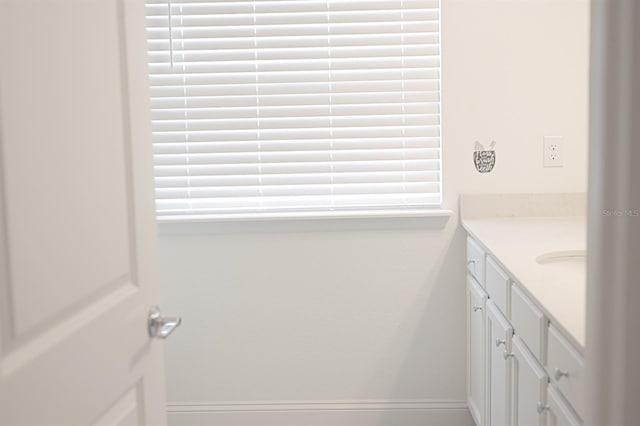 bathroom featuring vanity