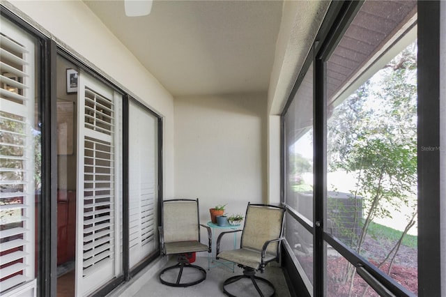 view of sunroom / solarium