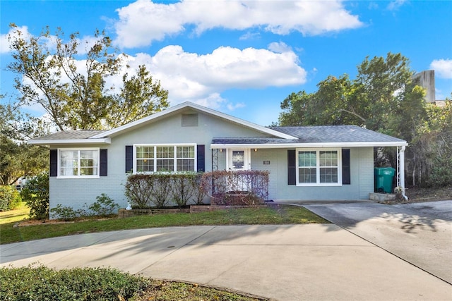 view of ranch-style home