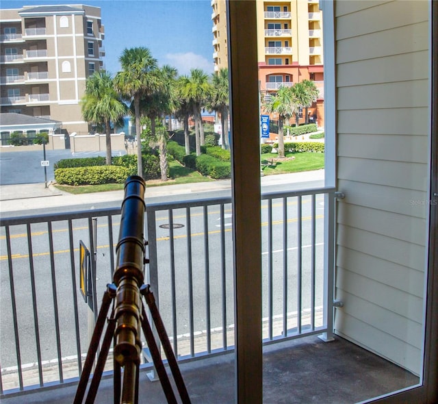 view of balcony