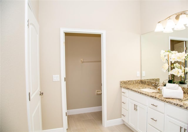 bathroom with vanity