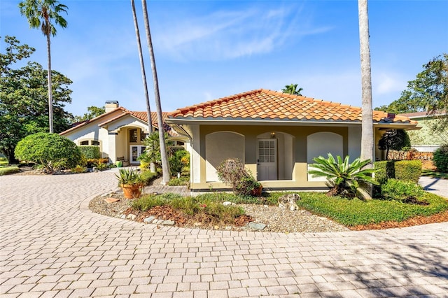 view of mediterranean / spanish-style house