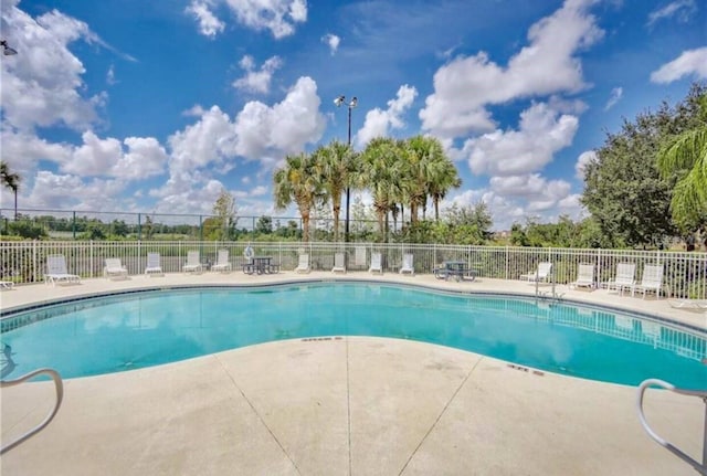 view of pool with a patio