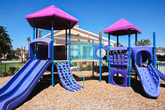 view of jungle gym