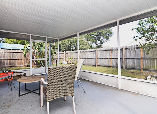 sunroom with a healthy amount of sunlight