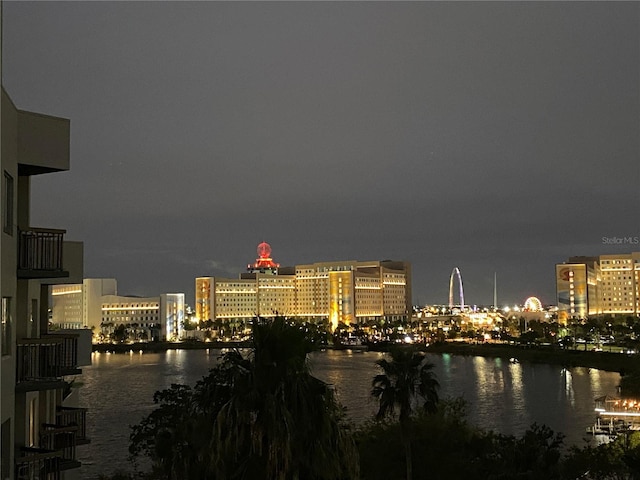 city view with a water view