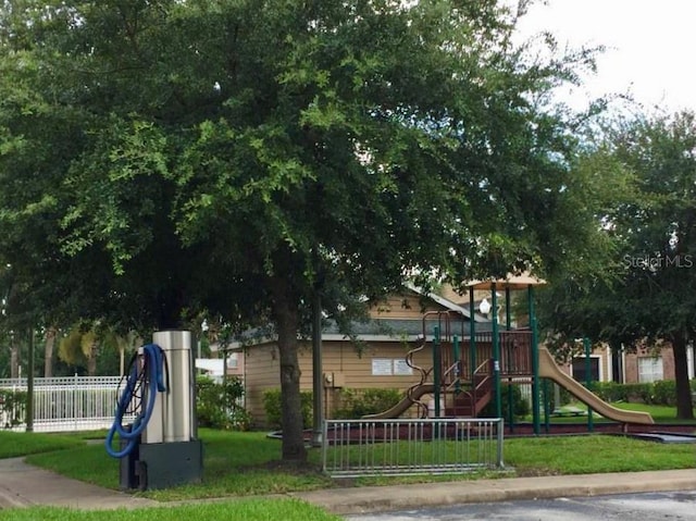 view of jungle gym