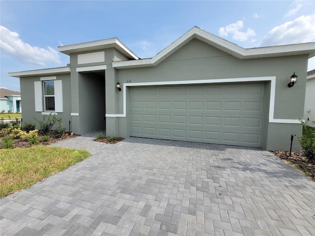 view of front of house featuring a garage