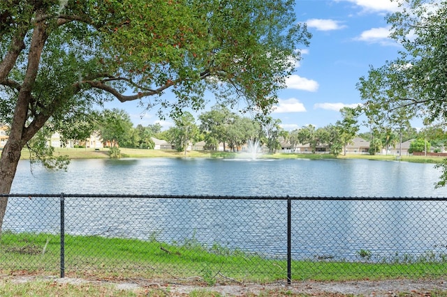 view of water feature