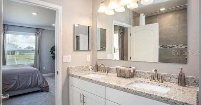 bathroom with vanity