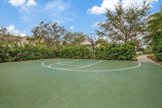 view of basketball court