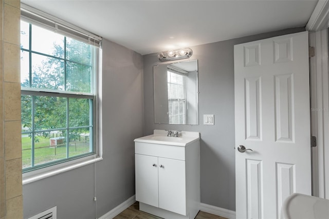 bathroom featuring vanity