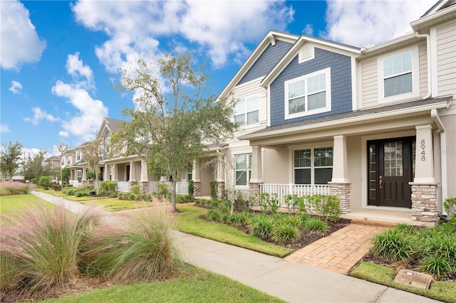 craftsman-style home featuring a porch