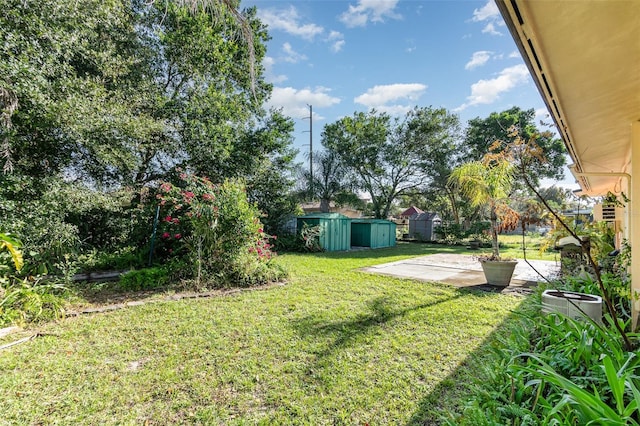 view of yard with a patio