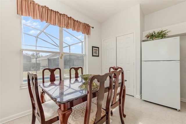 view of dining room