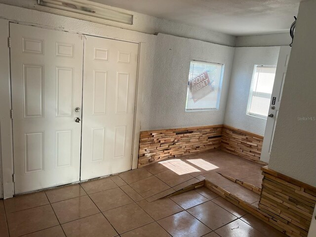 view of tiled foyer