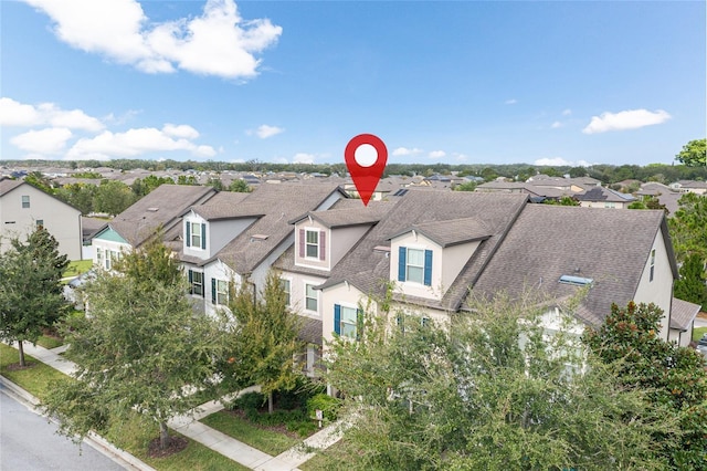 aerial perspective of suburban area
