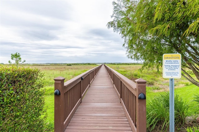 view of property's community with a view of countryside