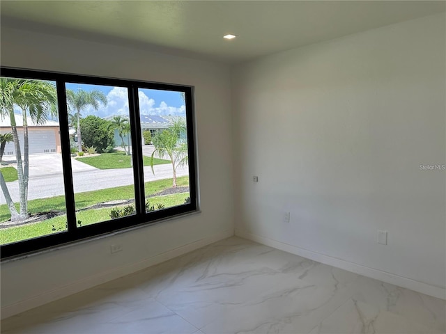 empty room with a wealth of natural light