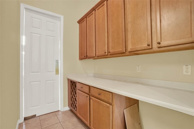 kitchen featuring light tile patterned floors