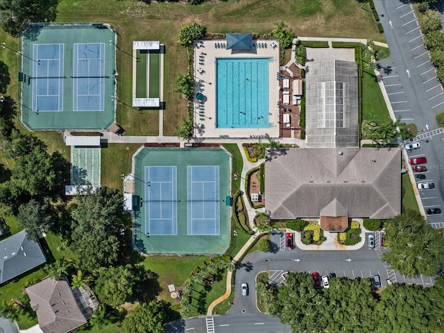 birds eye view of property