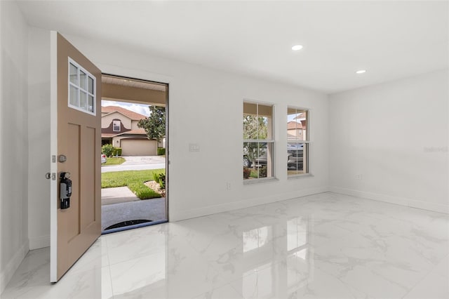 view of entrance foyer