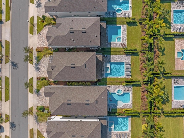 365 Southfield St, Kissimmee, FL 34747 - aerial view of residential area with a pool