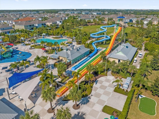 365 Southfield St, Kissimmee, FL 34747 - aerial view of residential area with a community park