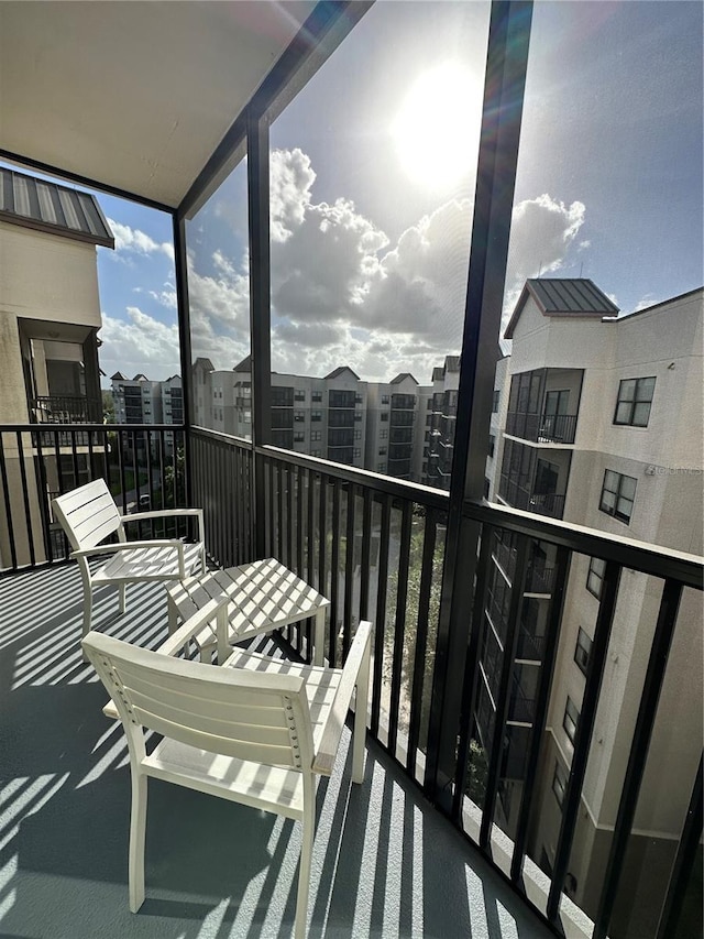 view of balcony