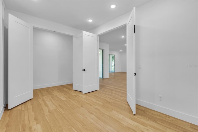 interior space featuring light hardwood / wood-style flooring