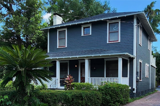 view of front of home with a porch