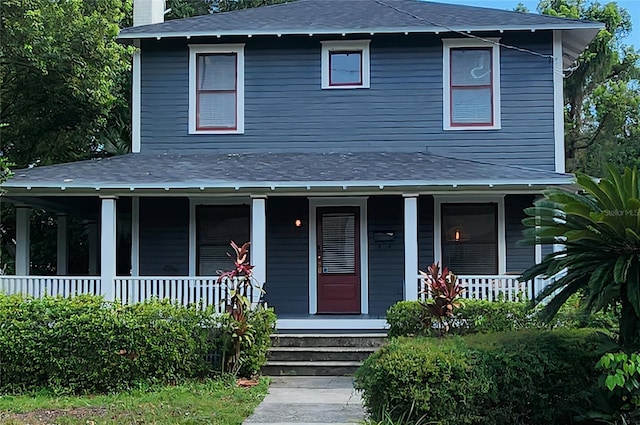 view of front of house with a porch