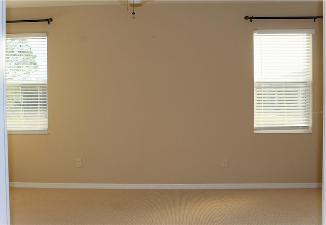 empty room with carpet floors