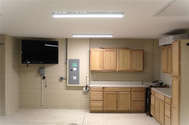 kitchen featuring electric panel